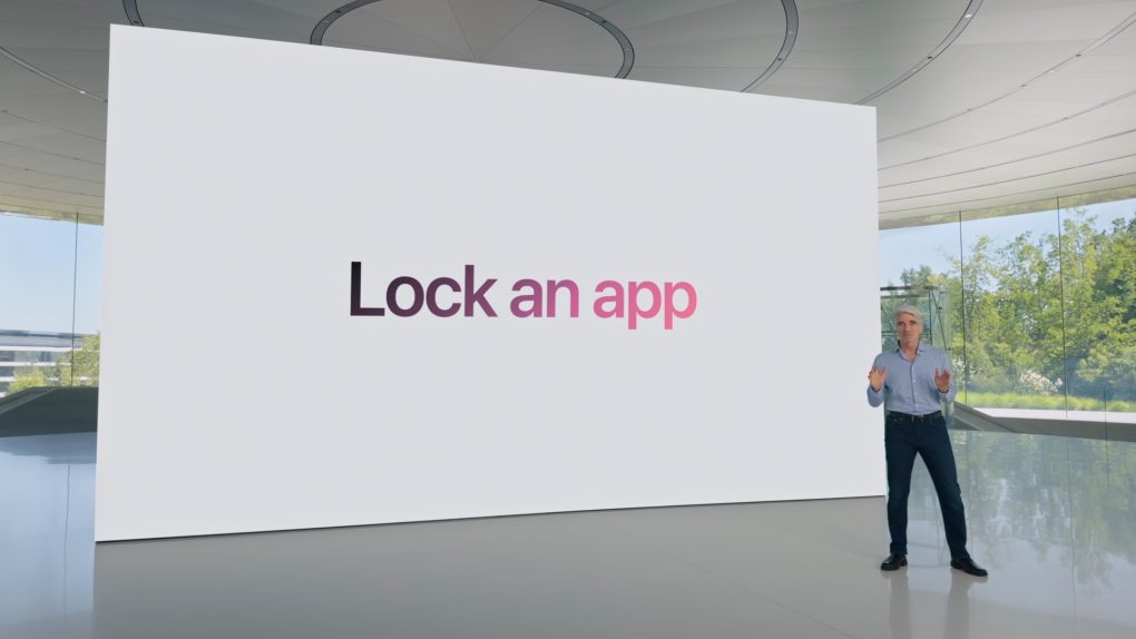iOS 18 lets you lock app access with Face ID.